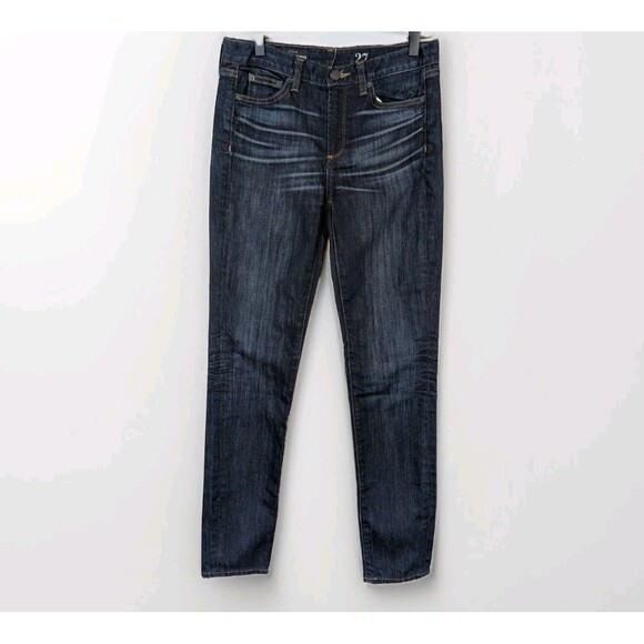 J. Crew Denim - J Crew Toothpick Skinny Jeans Womens 27 Mid Rise Dark Wash Stretch Denim